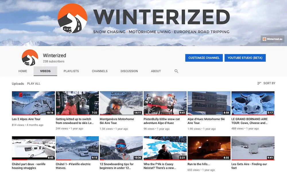Winterized YouTube